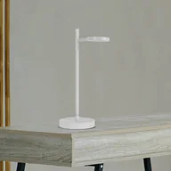 Lampy stojące - Näve Lampa stołowa LED Lupa, biała, wysokość 45 cm, metal, touchdim - miniaturka - grafika 1