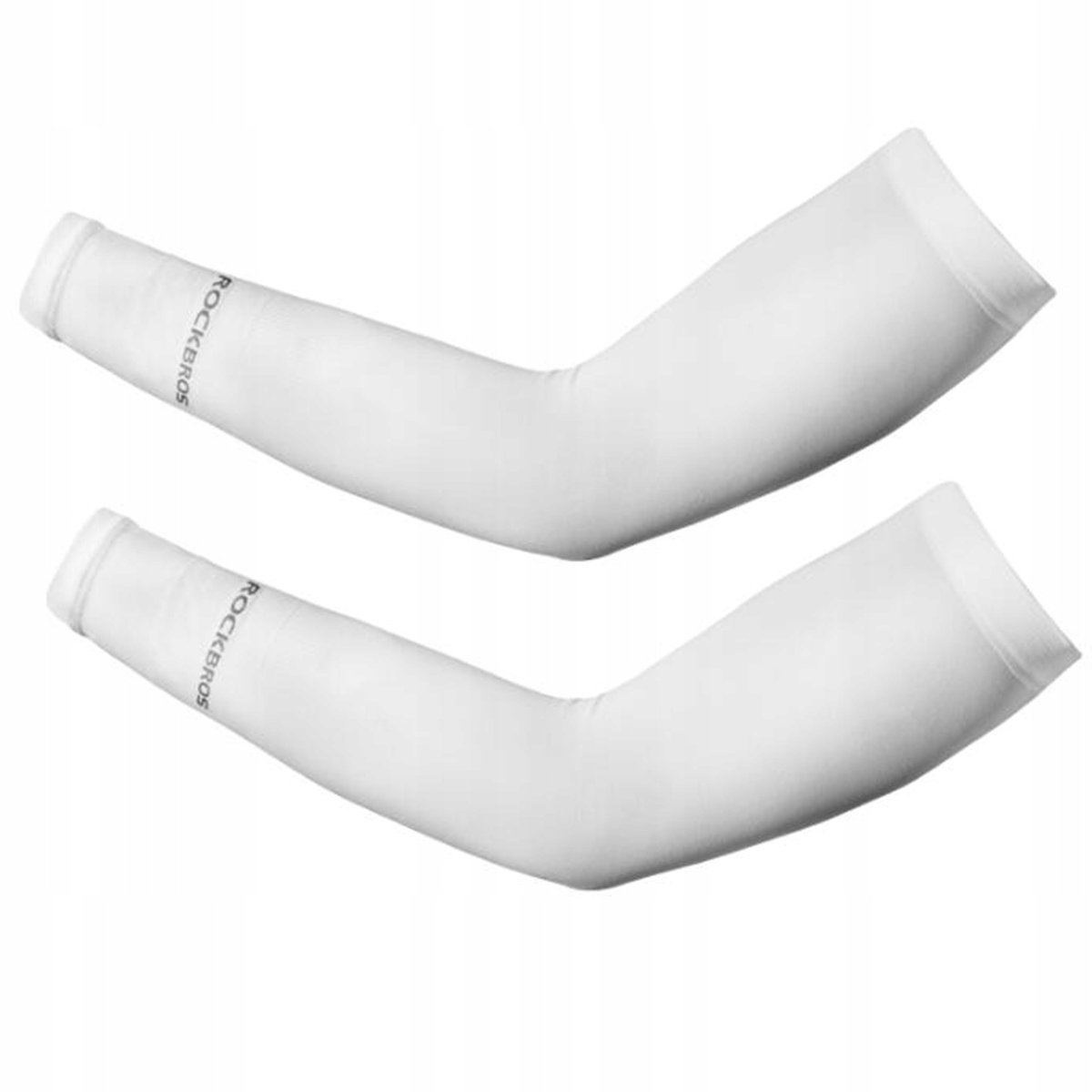 RĘKAWKI ROWEROWE KOLARSKIE DO BIEGANIA ROCKROS WYGODNE JAKOŚĆ BIAŁE