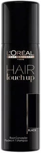 Loreal Hair Touch Up korektor do retuszu odrostów i siwych włosów Black 75ml Paris - Korektory do twarzy - miniaturka - grafika 1