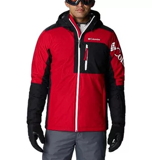 Kurtki męskie - Columbia Męska kurtka narciarska Timberturner II, czerwona (Mountain Red), czarna, S - grafika 1