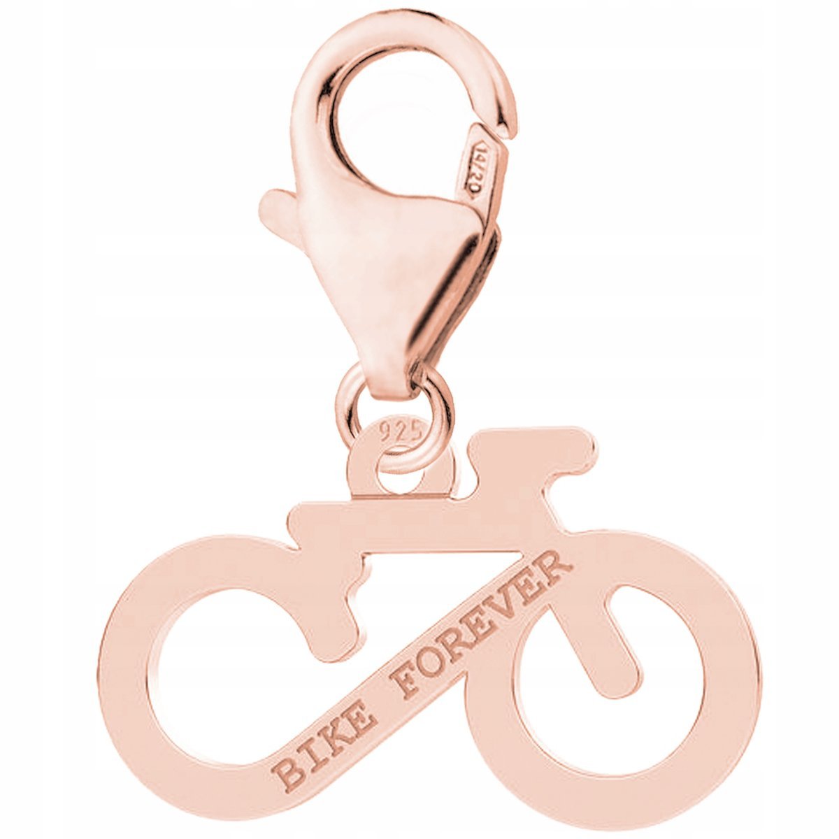 Zawieszka Pozłacana z Rowerem Rowerek Grawer Bike Rower SREBRO 925