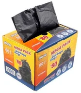 Worki na śmieci - GARBAGE BAGS PLASTA MEGA PACK 60L 80PCS - miniaturka - grafika 1