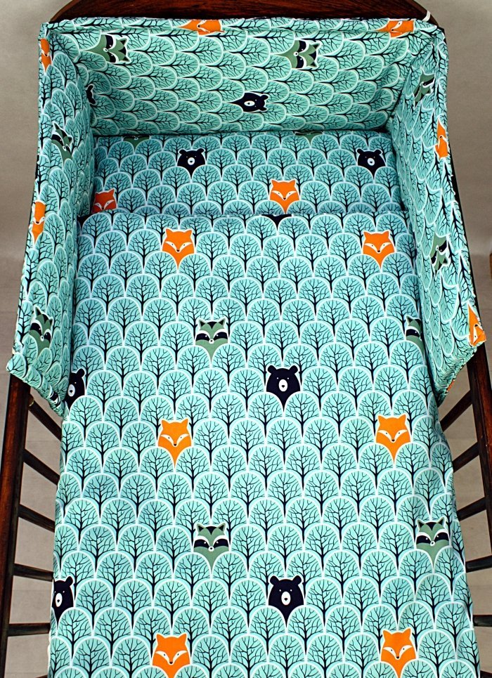 Komplet pościeli dla dziecka 100x135 cm 2 el - zwierzęta w lesie