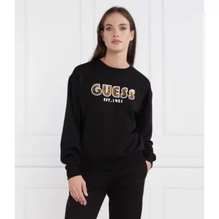 GUESS Bluza CN SHADED LOGO | Regular Fit - Bluzy damskie - miniaturka - grafika 1