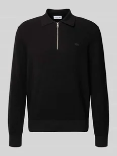 Sweter z dzianiny o kroju regular fit z efektem wafla - Swetry męskie - miniaturka - grafika 1