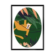 Wyposażenie pokoiku dziecięcego - Obrazek Jungle Life monkey - miniaturka - grafika 1