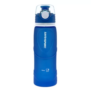 Safe4sport Bidon silikonowy składany 750 ml duży niebieski - Shakery i bidony sportowe - miniaturka - grafika 1