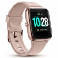 Smartwatch - Smartwatch Damski Zegarek Id205L Opaska Sportowa Złoty - miniaturka - grafika 1