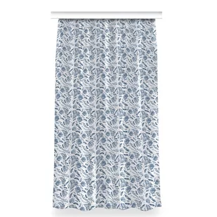 Zasłona na taśmę dekor 150x280 Niebieskie liście, Fabricsy - Zasłony Zasłona na taśmę dekor 150x280 Niebieskie liście, Fabricsy - Zasłony - miniaturka - grafika 1