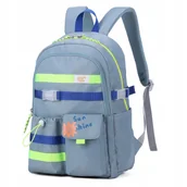 Plecaki szkolne i tornistry - Plecak szkolny młodzieżowy 19 l zielony, wytrzymały i praktyczny - miniaturka - grafika 1