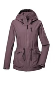 Kurtki damskie - G.I.G.A. DX Damska kurtka funkcyjna/kurtka outdoorowa wodoszczelna z kapturem GS 55 WMN JCKT, śliwkowa, 40, 42710-000 - miniaturka - grafika 1