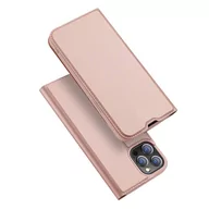 Etui i futerały do telefonów - Dux Ducis Skin Pro kabura etui pokrowiec z klapką iPhone 13 Pro Max różowy - miniaturka - grafika 1