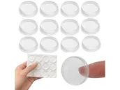 Zabezpieczenia dla dzieci - 12X Odbojnik Klamki Drzwi Samoprzylepny Do Ścian Odbojniki 12Szt - miniaturka - grafika 1