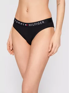 Majtki damskie - Tommy Hilfiger Figi klasyczne Bikini UW0UW01566 Czarny - grafika 1