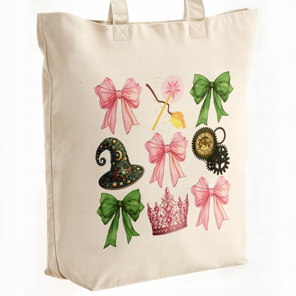 Torba bawełniana Premium Wicked For Good Oz Elphaba Glinda Dla Fanów