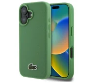 Etui i futerały do telefonów - Lacoste Iconic Petit Pique MagSafe do iPhone 16 Zielony - miniaturka - grafika 1