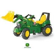 Pojazdy elektryczne dla dzieci - Rolly Toys Traktor JOHN DEERE 7930 z łyżką 710126 - miniaturka - grafika 1