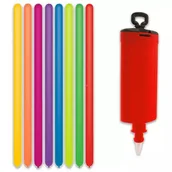 Balony i akcesoria - Zestaw z 10 balonami do modelowania i pompka - miniaturka - grafika 1