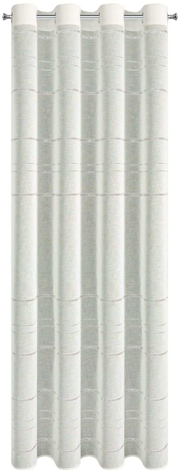 Eurofirany Firana gotowa PAULINE 140x250 cm kremowa na przelotkach