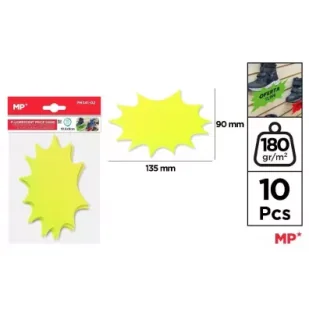 Etykiety cenowe fluorescencyjne żółte 135x90mm - Etykiety samoprzylepne i bloki etykiet - miniaturka - grafika 1