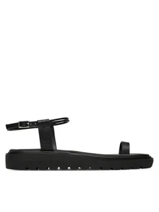 Calvin Klein Jeans Sandały Rope Toe Post Sandal Lth Mg YW0YW01893 Czarny - Sandały damskie - miniaturka - grafika 1