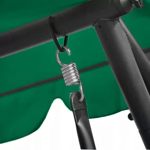 Huśtawka ogrodowa rozkładana 2w1 poduszki zielona - Zabawki i gry sportowe - miniaturka - grafika 4