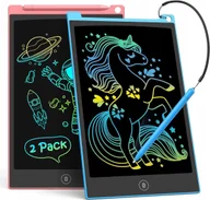 Tablice dla dzieci - Tablet Graficzny Znikopis Dla Dzieci LCD Do Rysowania Różowy i Niebieski - miniaturka - grafika 1