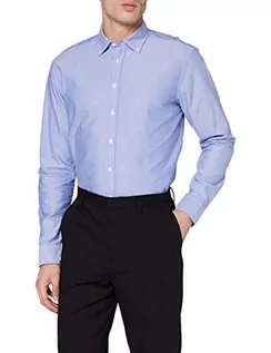 Koszule męskie - Jedwabna koszula męska, nowoczesna, z długim rękawem, z kołnierzem button-down, miękka, uniwersalna, biznesowa koszula - grafika 1