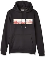 Bluzy męskie - Jack&JONES męska bluza z kapturem JCOVALLEY Sweat Hood, czarna, M - miniaturka - grafika 1