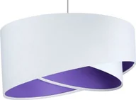 Lampy sufitowe - Lampa wisząca Lumes Biało-fioletowa lampa wisząca nad stół - EX990-Rezi - miniaturka - grafika 1