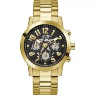Zegarki męskie - Złoty zegarek męski Guess Parker z bransoletką GW0627G2 - miniaturka - grafika 1