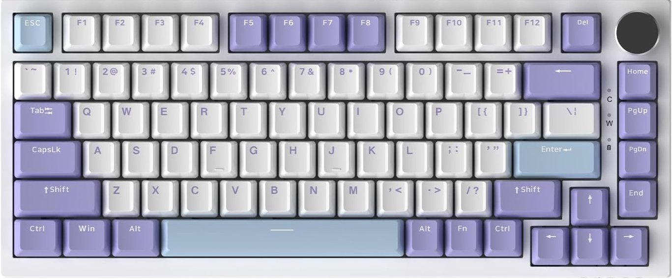 Ajazz Klawiatura mechaniczna przewodowa Ajazz AK820 Sea Salt Switch White USB-C AK820-SS-PWB