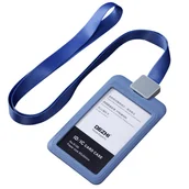 Identyfikatory - Identyfikator na smyczy – solidne etui na karty NIEBIESKI / Dezhi - miniaturka - grafika 1