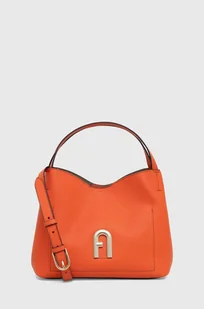 Furla torebka skórzana kolor pomarańczowy - Torebki damskie - miniaturka - grafika 1