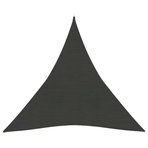 Parasol przeciwsłoneczny HDPE antracytowy 3 x 3 x 3 m trójkątny