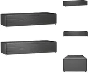 Pokrowce na meble ogrodowe - vidaXL Pokrowce na leżaki 2 szt. 12 oczek 205x75x40 cm - Pokrowce ochronne na meble ogrodowe - miniaturka - grafika 1