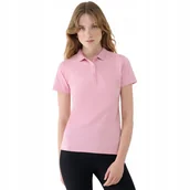 Koszulki i topy damskie - Koszulka damska polo 4F F514 jasny róż 4FWMM00TPTSF514 56S M - miniaturka - grafika 1