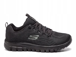 Buty Damskie Skechers 12615WBBK Graceful Get Connected Czarne 37,5 - Buty sportowe damskie - miniaturka - grafika 1