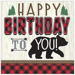Serwetki Happy Birthday To You 33X33Cm - Dekoracje i nakrycia stołu na imprezę - miniaturka - grafika 1
