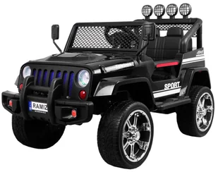 4toys, samochód na akumulator Jeep Raptor Drifter 4x4 New, czarny - Pojazdy elektryczne dla dzieci - miniaturka - grafika 1