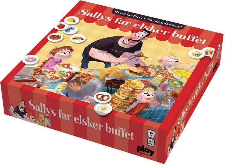 Archaeopress Carlsen Sally’s Dad Loves the Buffet board game from age 5 9788727325125