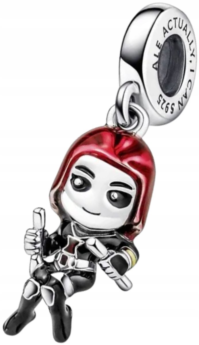 Charms Zawieszka Charms Czarna Wdowa Avengers Charms Srebro 925 Trusky