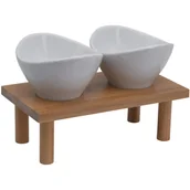 Tace i patery - Zestaw miseczek na przekąski z bambusową podstawką - miniaturka - grafika 1