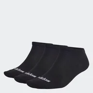 Skarpetki męskie - Skarpety do kostki ADIDAS T LIN LOW 3P IC1299 – Czarny - miniaturka - grafika 1