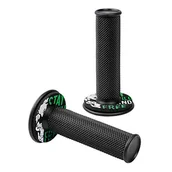 Części motocyklowe - Lampa 90572 Donut Off-Road Grips, uniwersalne uchwyty - czarne - zielone - miniaturka - grafika 1