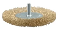 Materiały ścierne - Vorel Szczotka tarczowa z trzepieniem 75 mm, drut karbowany 06985 - miniaturka - grafika 1