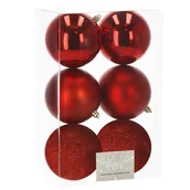 Bombki - Bombki choinkowe na choinkę 10 cm zestaw 6 szt. - miniaturka - grafika 1