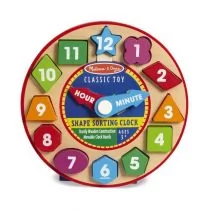 Melissa&Doug amp Doug Zegar sorter kształtów 18593 - Sortery dla dzieci - miniaturka - grafika 1