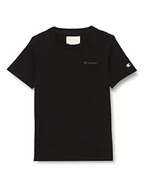 Koszulki dla dziewczynek - Champion Koszulka dziewczęca Eco Future Light Jersey Regular S/S, Czarny, 13-14 lat - miniaturka - grafika 1