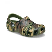 Buty dla chłopców - Kapcie dziecięce Crocs Classic Camouflage Clog Army Green/Multi Rozmiar butów (UE): 36-37 / Kolor: zielony - miniaturka - grafika 1